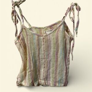 Boho chic Bilabong Multicolor Striped Women Top